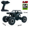 Автомобіль OFF-ROAD CRAWLER з р/к - TIGER (матовий чорний, акум. 4,8V, метал. корпус, 1: 18)