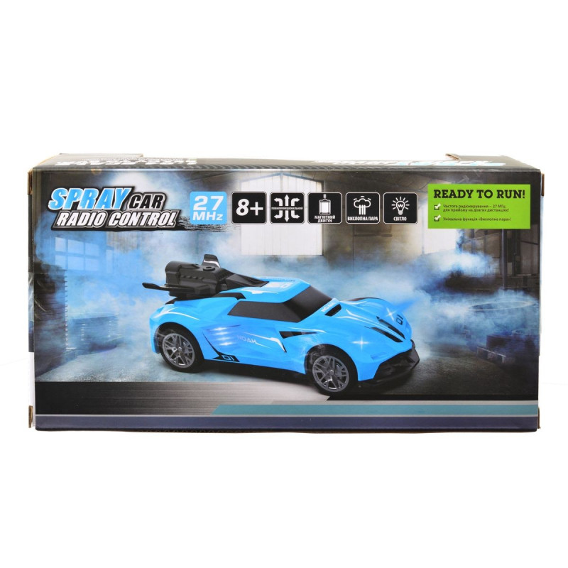 Автомобіль SPRAY CAR на р/к – SPORT (рожевий, 1:24, світло, вихлопна пара)