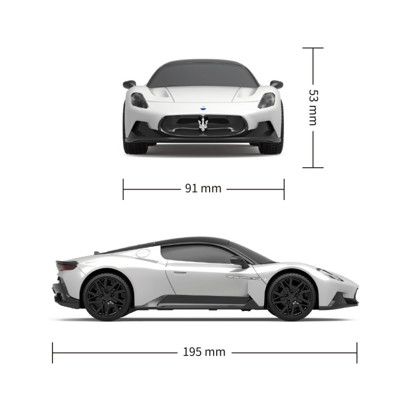 Автомобіль KS DRIVE на р/к - MASERATI MC20 (1:24, 2.4Ghz, білий)