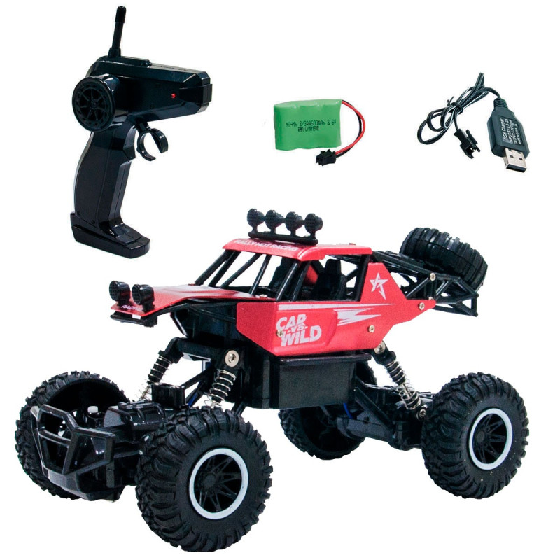 Автомобіль OFF-ROAD CRAWLER з р/к - CAR VS WILD (червоний, акум. 3,6V, метал. корпус, 1:20)