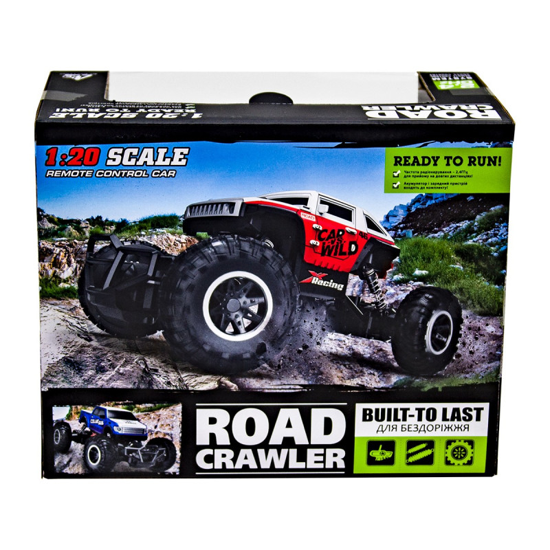 Автомобіль OFF-ROAD CRAWLER з р/к - CAR VS WILD (червоний, акум. 3,6V, метал. корпус, 1:20)