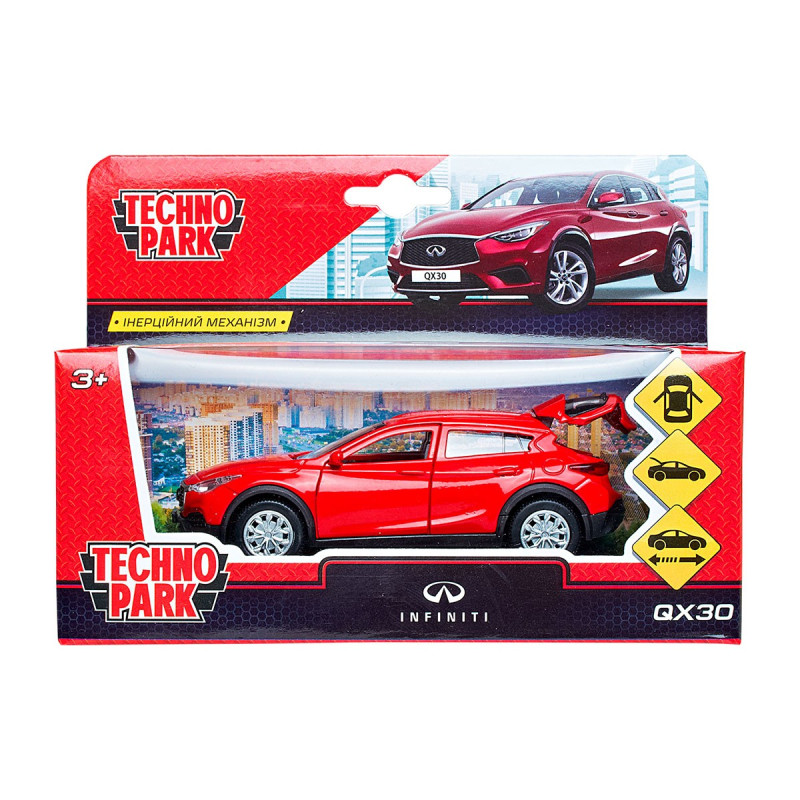 Автомодель - INFINITI QX30 (червоний, 1:32)