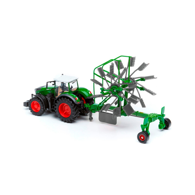Модель - ТРАКТОР FENDT 1050 VARIO з роторними валковими граблями (10 cm)