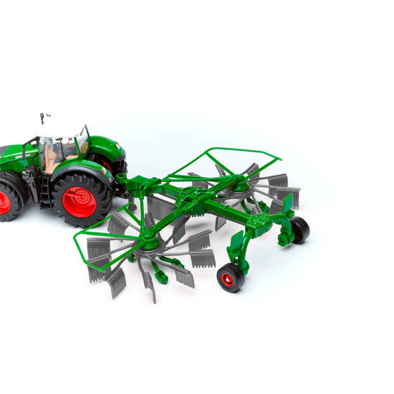 Модель - ТРАКТОР FENDT 1050 VARIO з роторними валковими граблями (10 cm)