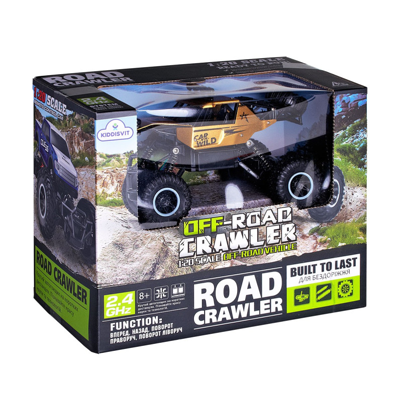 Автомобіль OFF-ROAD CRAWLER з р/к - CAR VS WILD (золотий, акум. 3,6V, метал. корпус, 1:20)