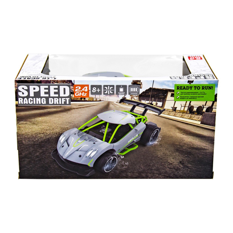 Автомобіль SPEED RACING DRIFT з р/к - AEOLUS (сірий, акум.3,7V, 1:16)