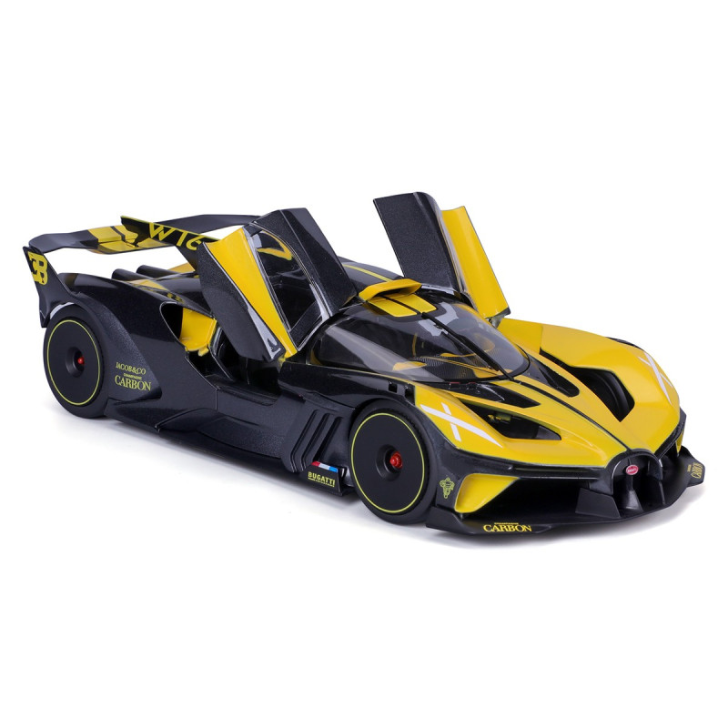 Автомодель - BUGATTI BOLIDE (чорно-жовтий, 1:18)