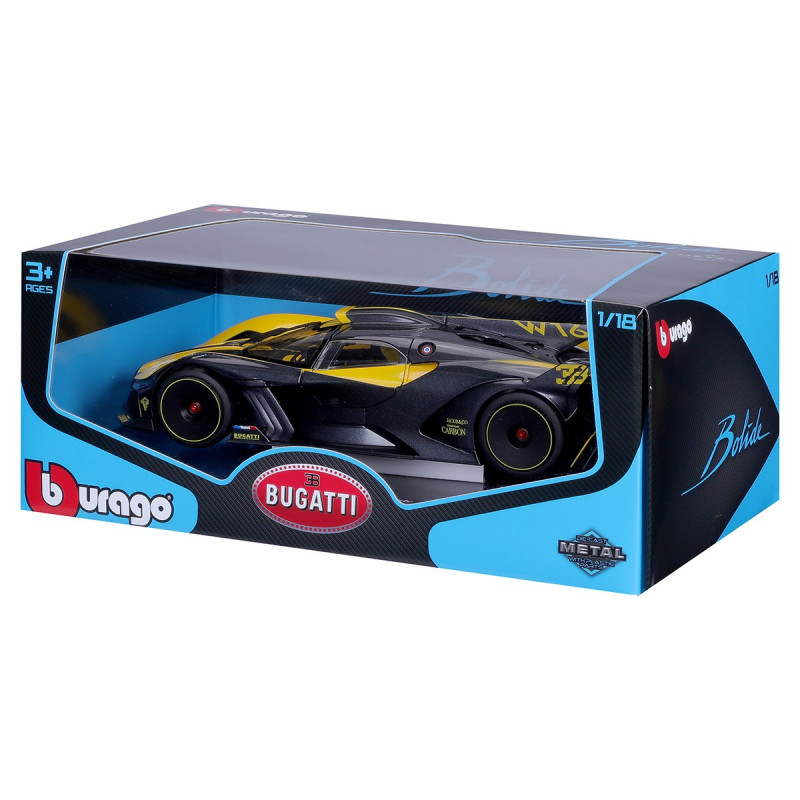 Автомодель - BUGATTI BOLIDE (чорно-жовтий, 1:18)
