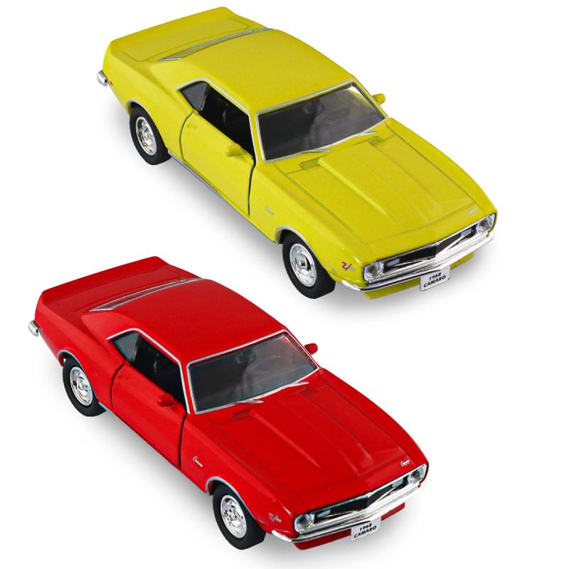 Автомодель - CHEVROLET CAMARO Z28 1968 (червоний, жовтий)