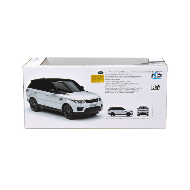 Автомобіль KS DRIVE на р/к - LAND ROVER RANGE ROVER SPORT (1:24, 2.4Ghz, білий)