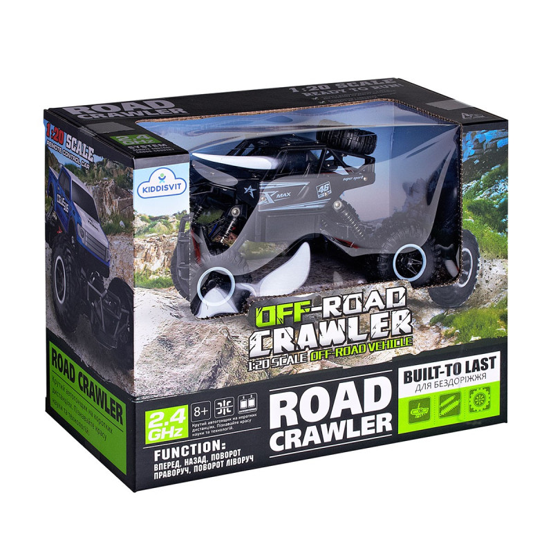 Автомобіль OFF-ROAD CRAWLER з р/к - ROCK SPORT (чорний, акум. 3,6V, метал. корпус, 1:20)