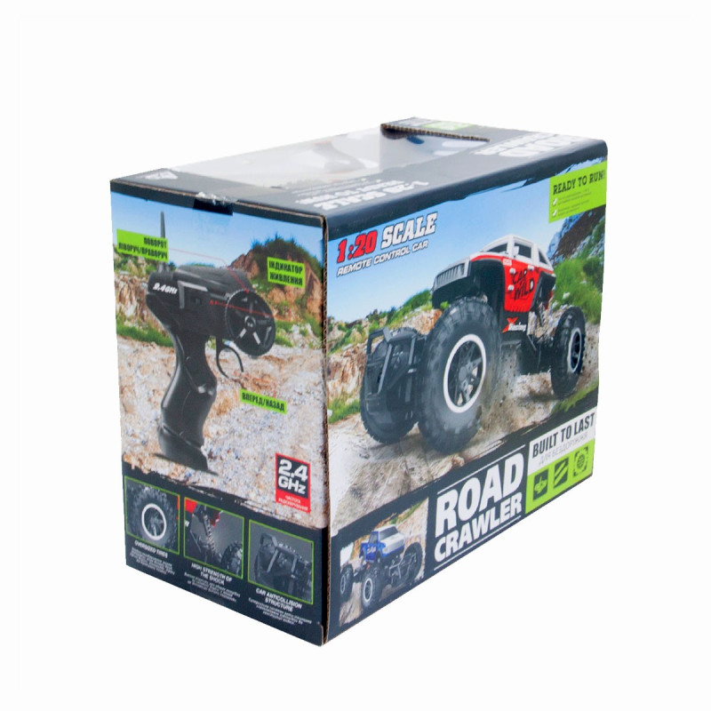 Автомобіль OFF-ROAD CRAWLER з р/к - ROCK SPORT (чорний, акум. 3,6V, метал. корпус, 1:20)