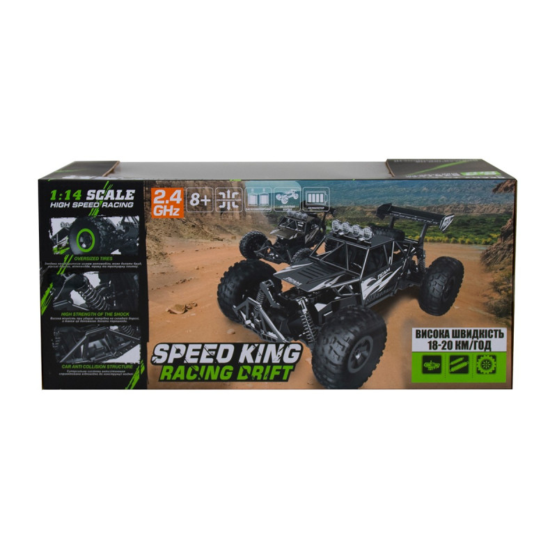 Автомобіль OFF-ROAD CRAWLER з р/к - SPEED KING (сірий, метал. корпус, акум. 6V, 1:14)