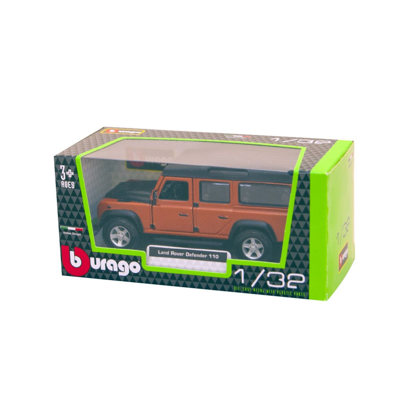 Автомодель - LAND ROVER DEFENDER 110 (асорті білий, помаранчевий металік 1:32)