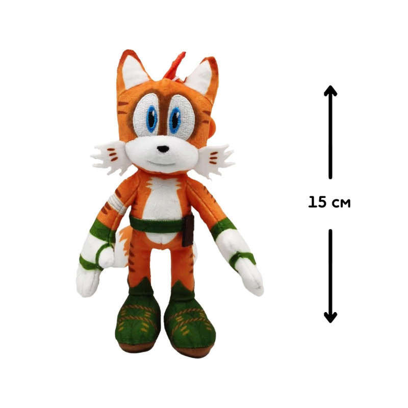 М'яка іграшка на кліпсі SONIC PRIME – ТЕЙЛЗ (15 cm)