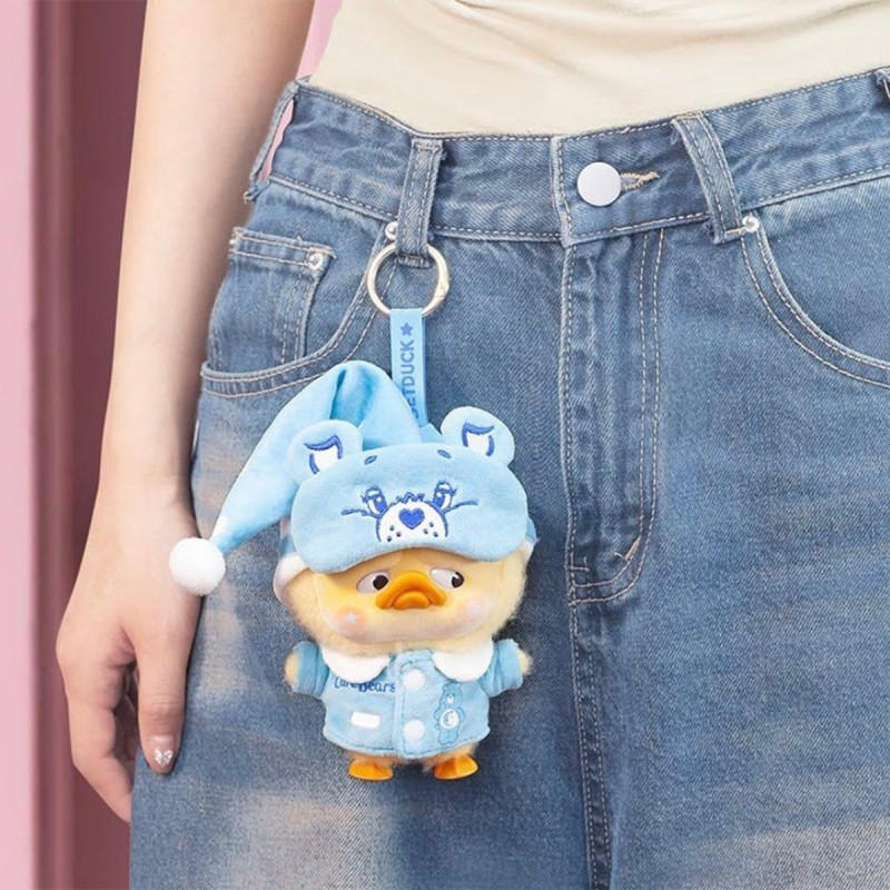 Колекційна м'яка іграшка з кільцем POP TOP 1983toys серії "Upset Duck x Care Bears" - БУДЬ ВЕСЕЛКОЮ (у дисп., в ас.)