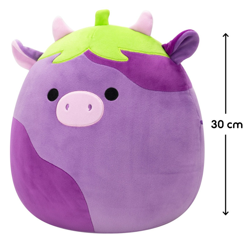 М'яка іграшка SQUISHMALLOWS – КОРІВКА-БАКЛАЖАН ФРЕДЕРІК (30 см)