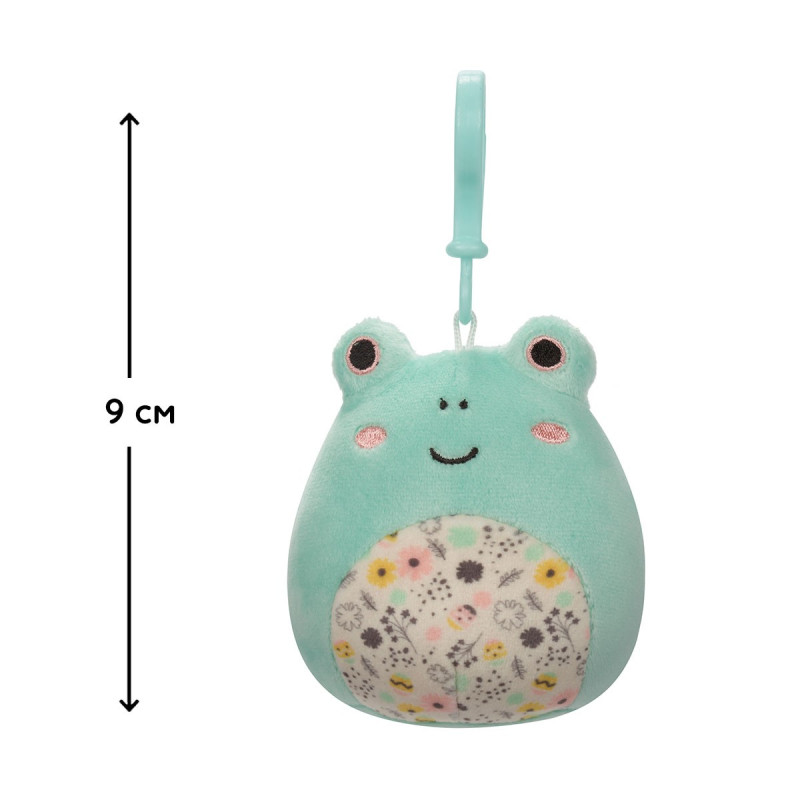 М'яка іграшка на кліпсі SQUISHMALLOWS - ЖАБКА ФРІД (9 cm)