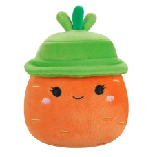 М'яка іграшка SQUISHMALLOWS - МОРКВИНКА КАРОЛІНА В КАПЕЛЮСІ (13 cm)