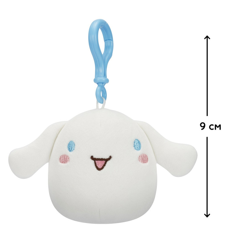 М'яка іграшка на кліпсі SQUISHMALLOWS серії "Хелоу Кітті" - СІННАМОРОЛЛ (9 cm)