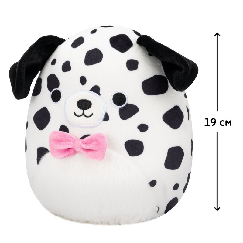 М'яка іграшка SQUISHMALLOWS – ДАЛМАТИНЕЦЬ ДАСТІН (19 см)