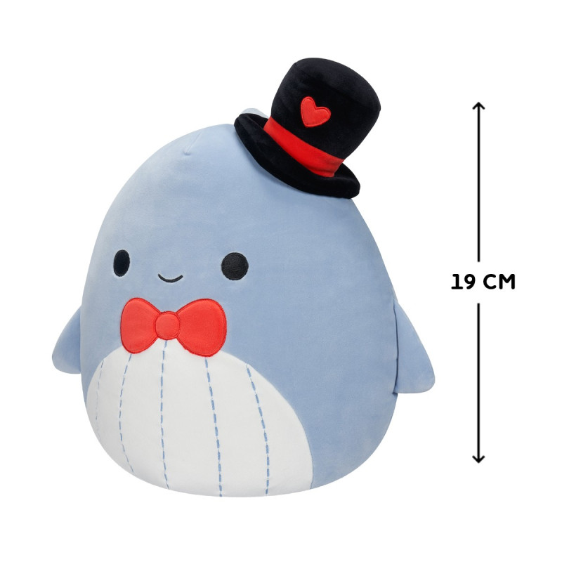 М'яка іграшка SQUISHMALLOWS – СИНІЙ КИТ САМІР (19 cm)