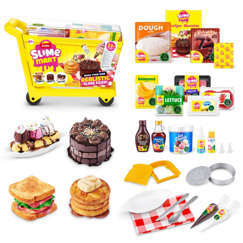 Ігровий набір зі слаймами SLIME MART серії "Shopping Cart" – ВІЗОК СМАКОЛИКІВ