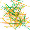 Набір стрижнів для 3D-ручки 3Doodler Start - МІКС (75 шт: помаранчевий, жовтий, зелений)