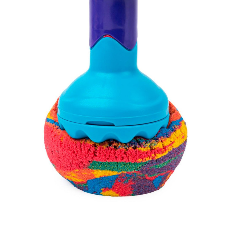 Набір піску для дитячої творчості - KINETIC SAND ВЕСЕЛКОВИЙ МІКС (3 кольори, 383 g, аксес.)