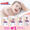 Підгузки GOO.N Plus для новонароджених до 5 кг (розмір NB, на липучках, унісекс, 76 шт)