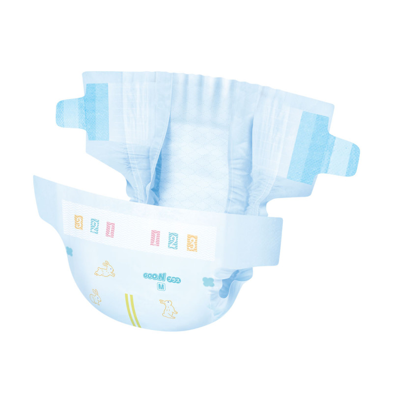 Підгузки GOO.N Plus для дітей 6-11 кг (розмір М, на липучках, унісекс, 52 шт)